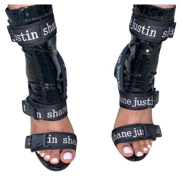 Justin Shane sock  black heels size 10 (40) - Picture 3 of 10